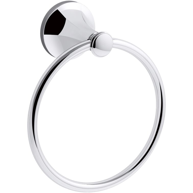 Brushed chrome 2025 towel ring